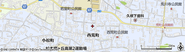 長野県松本市里山辺西荒町3383周辺の地図