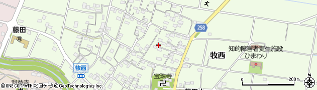 埼玉県本庄市牧西496周辺の地図