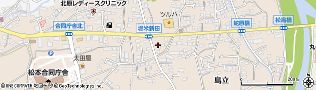 セブンイレブン松本堀米新田店周辺の地図