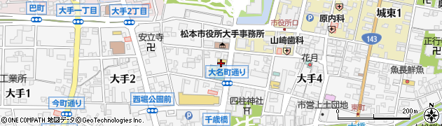 株式会社萬年屋　大名町店周辺の地図