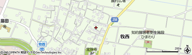 埼玉県本庄市牧西499周辺の地図