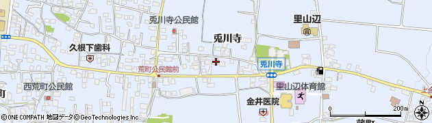 長野県松本市里山辺兎川寺3060周辺の地図