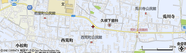 長野県松本市里山辺西荒町3418周辺の地図