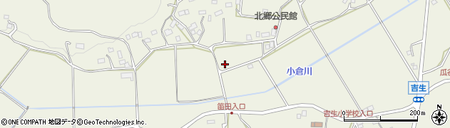 茨城県石岡市吉生周辺の地図