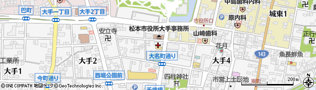 小昼堂 松本店周辺の地図