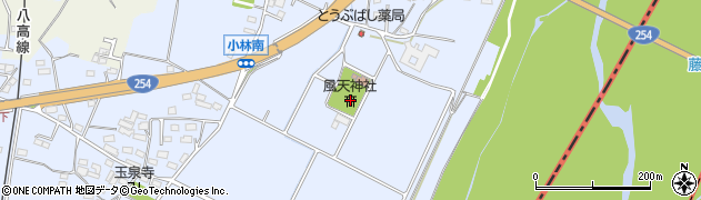 風天神社周辺の地図