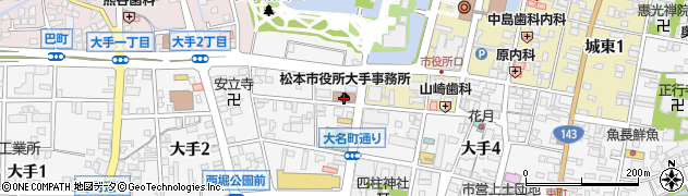 松本市　子どもの権利相談室こころの鈴周辺の地図