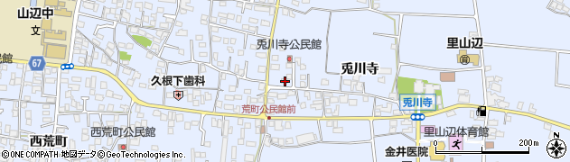 長野県松本市里山辺兎川寺3016周辺の地図