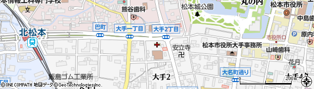 セブンイレブン松本松栄町店周辺の地図