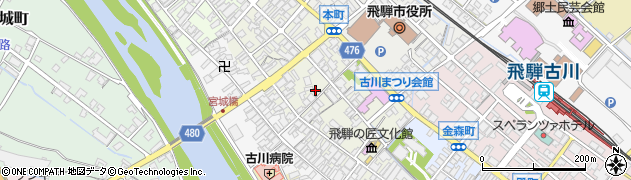岐阜新聞社飛騨支局周辺の地図