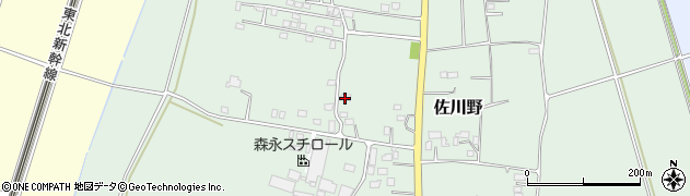 栃木県下都賀郡野木町佐川野1740周辺の地図