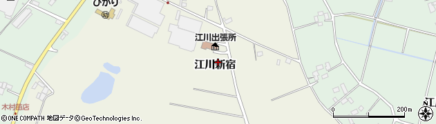 茨城県結城市江川新宿周辺の地図