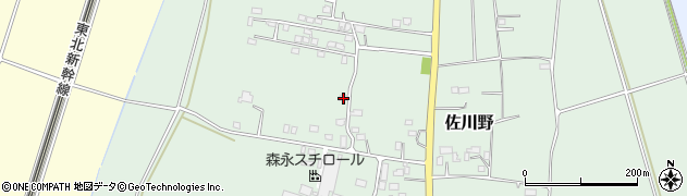 栃木県下都賀郡野木町佐川野1749周辺の地図