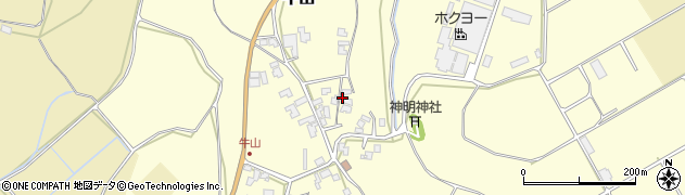 福井県あわら市牛山周辺の地図