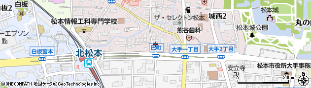 ホメオスタイル松本周辺の地図