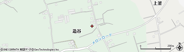 茨城県鉾田市造谷334周辺の地図