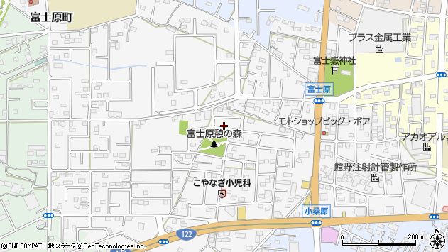 〒374-0041 群馬県館林市富士原町の地図