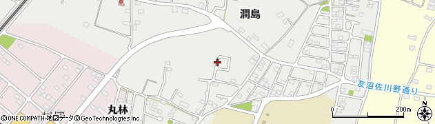 栃木県野木町（下都賀郡）潤島周辺の地図