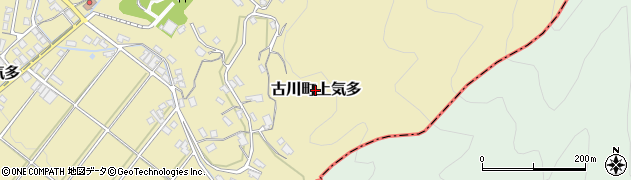 岐阜県飛騨市古川町上気多周辺の地図