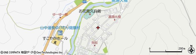 石川県加賀市山中温泉下谷町（ニ）周辺の地図