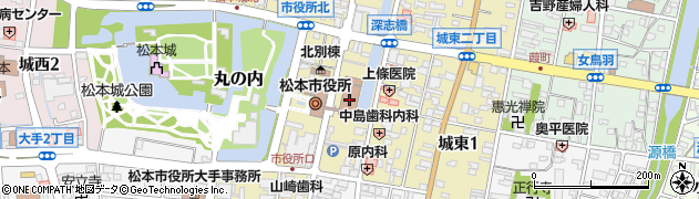 八十二銀行松本市役所 ＡＴＭ周辺の地図