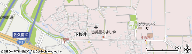 長野県佐久市桜井（下桜井）周辺の地図