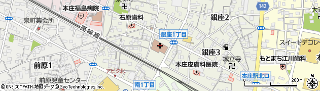 本庄市社会福祉協議会　手話通訳者派遣担当周辺の地図