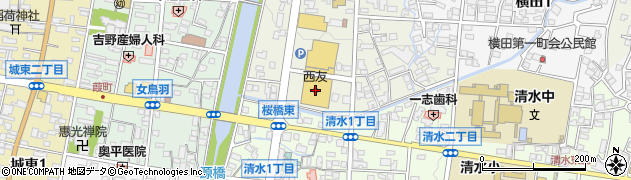 八十二銀行西友元町店 ＡＴＭ周辺の地図
