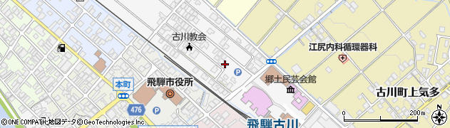 岐阜県飛騨市古川町若宮周辺の地図
