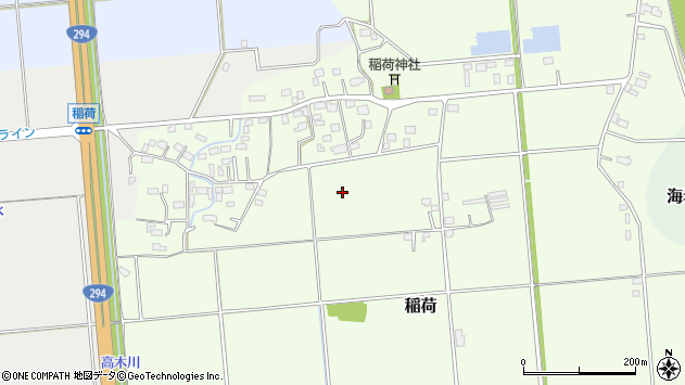 〒308-0106 茨城県筑西市稲荷の地図