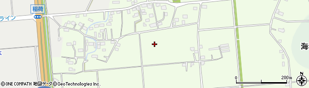 茨城県筑西市稲荷周辺の地図