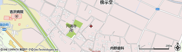 埼玉県本庄市傍示堂周辺の地図