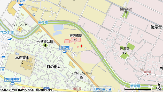 〒367-0018 埼玉県本庄市諏訪町の地図