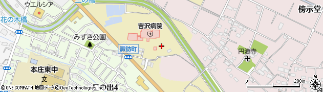 埼玉県本庄市諏訪町周辺の地図