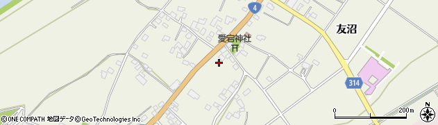 栃木県下都賀郡野木町友沼843周辺の地図