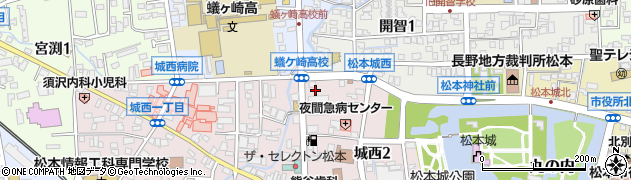 松本市医師会周辺の地図