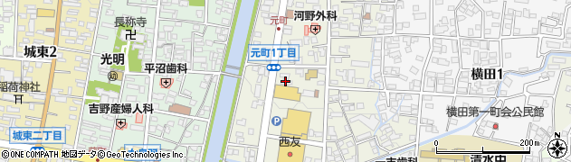 ニコニコレンタカー松本元町店周辺の地図