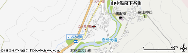 石川県加賀市山中温泉こおろぎ町（ロ）周辺の地図