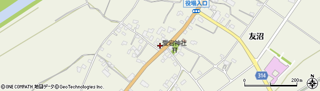 栃木県下都賀郡野木町友沼1054周辺の地図
