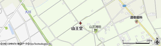 茨城県筑西市山王堂周辺の地図