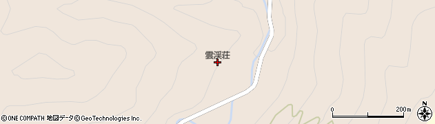 岳の湯温泉雲渓荘周辺の地図