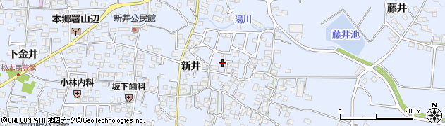長野県松本市里山辺（新井）周辺の地図