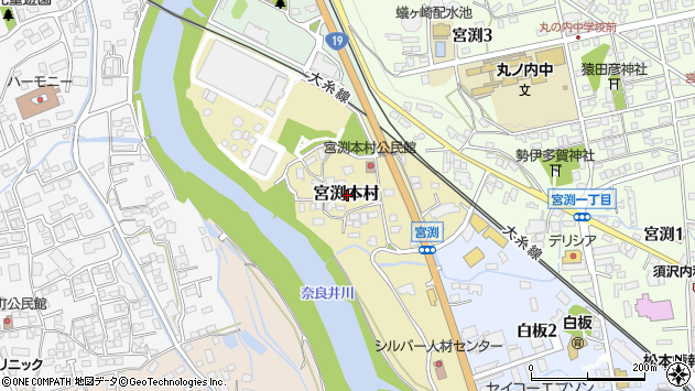 〒390-0864 長野県松本市宮渕本村の地図