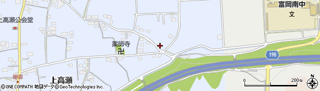 群馬県富岡市上高瀬1650周辺の地図