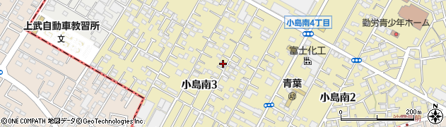埼玉県本庄市小島南3丁目周辺の地図
