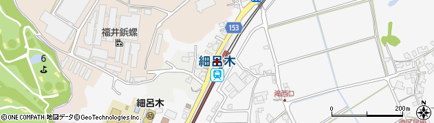 細呂木駅周辺の地図