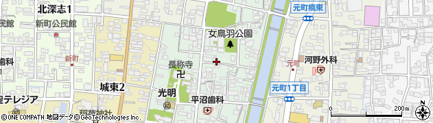 長野県松本市女鳥羽周辺の地図