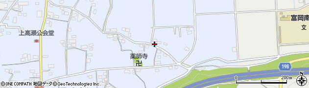 群馬県富岡市上高瀬1655周辺の地図