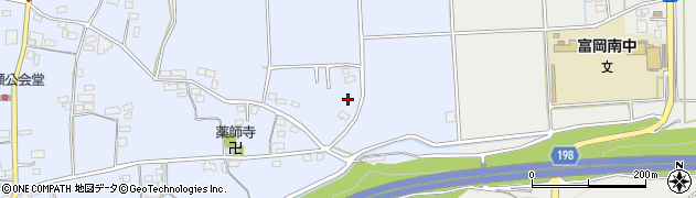群馬県富岡市上高瀬1638周辺の地図