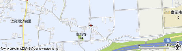 群馬県富岡市上高瀬1656周辺の地図